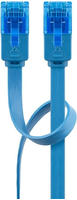 Goobay - Cat 6a Flach-patchkabel, U/utp, Blau, Kupferleiter (cu). Kabell&auml;nge 1 M