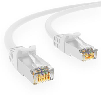 HB-Digital CAT 7 S/FTP Patchkabel 0,25m wei&szlig;