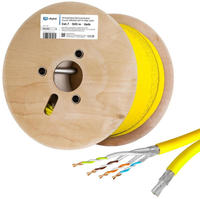 hb-digital CAT 7 Kabel 500m Duplex Netzwerk Kabel CAT7 S/FTP AWG23 LSZH gelb