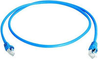 Teleg&auml;rtner 100008091 RJ45 Patchkabel CAT 6a S/FTP Blau Flammwidrig, mit