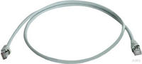 Teleg&auml;rtner 100008841 Rj45 Netzwerkkabel, Patchkabel Cat 6a S/ftp Grau Flammwidrig,