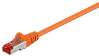 goobay 95466, goobay CAT 6 Netzwerkkabel, S/FTP, orange - L&auml;nge: 0,50 m