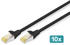 Digitus CAT 6A S/FTP Patchkabel 1m schwarz