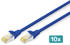 Digitus CAT 6A S/FTP Patchkabel 1m blau