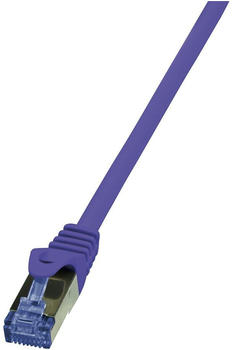 LogiLink CAT 6A S/FTP Patchkabel 0,5m violett