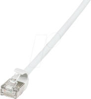 Logilink - Cq9041s Rj45 Netzwerkkabel, Patchkabel Cat 6a U/ftp 1.50 M Wei&szlig; Extrem