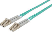 Intellinet Glasfaser LWL-Anschlusskabel, Duplex, Multimode, LC/LC, 50/125 &mu;m, OM3, 2