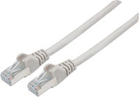 Intellinet 317245 RJ45 Patchkabel CAT 6a S/FTP 5.00 m Grau Folienschirm,