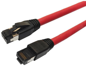 MicroConnect CAT 8.1 S/FTP Patchkabel 0,25m rot