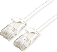 ROLINE 21.15.0978, Roline Patch-Kabel RJ-45 (M) zu RJ-45 (M) 15 cm UTP CAT 6a wei&szlig;
