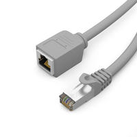 hb-digital CAT 7 Patchkabel Verl&auml;ngerung 10m RJ45 S FTP grau
