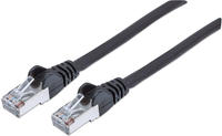 Intellinet 740623 RJ45 Patchkabel CAT 6a S/FTP 0.50 m Schwarz Folienschirm,