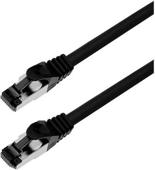 Maxtrack CAT 6A S/FTP Patchkabel 0,5m schwarz