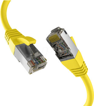 Mcab CAT 8.1 S/FTP Patchkabel 0,25m gelb