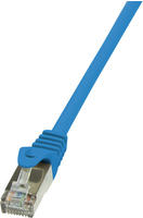 BIGtec Lan Kabel 0,15m Netzwerkkabel Ethernet Internet Patchkabel CAT.6 blau Gigabit