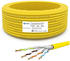 HB-Digital CAT 7 S/FTP Verlegekabel 15m gelb