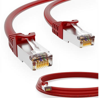 HB-Digital CAT 7 S/FTP Patchkabel 50m rot