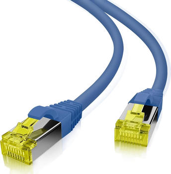 Helos CAT 6A S/FTP Patchkabel 1m blau