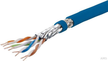 Metz Connect CAT 7A S/FTP Verlegekabel 1000m blau