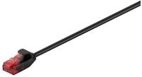 goobay 93731, goobay CAT 6 Netzwerkkabel, U/UTP, slim, schwarz - L&auml;nge: 15,0 m