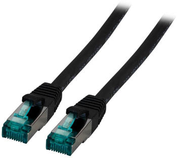 EFB Elektronik CAT 6A S/FTP Patchkabel 1m schwarz MK6001.1B