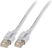 EFB-Elektronik RJ45 Patchkabel Cat.6A S/FTP FRNC VC LED grau 15m Hersteller: EFB