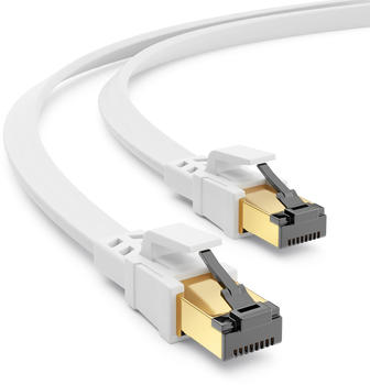 deleyCON CAT 8.1 U/FTP Slim-Patchkabel 10m wei&szlig;