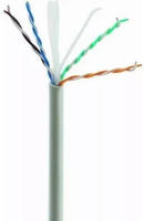 Techly ITP9-FLU-0100, Techly ITP9-FLU-0100 Cat6 UTP Twisted Pair Kabel 100m CCA...