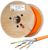 hb-digital Netzwerkkabel CAT 7 S FTP AWG23 LSZH 1000MHz 500m orange