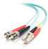 C2G LC/ST LWL-Kabel 50/125µ OM3 2m blau