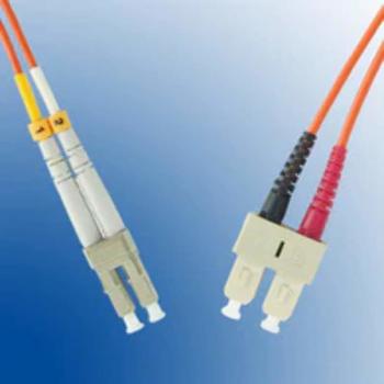 MicroConnect LC/SC LWL-Kabel 62,5/125µ OM1 0,15m orange