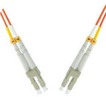 MicroConnect LC/LC 50/125µ OM3 LWL-Kabel 2m orange