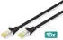 Digitus CAT 6A S/FTP Patchkabel 0,5m schwarz