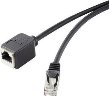 Renkforce CAT 5E F/UTP Patchkabel 0,5m schwarz