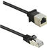 Renkforce CAT 5E F/UTP Patchkabel 0,5m schwarz