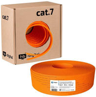 hb-digital CAT7 Kabel 50m Duplex Netzwerkkabel S/FTP AWG23 LSZH orange