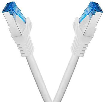 BIGtec CAT 7 Gigabit-Patchkabel S/FTP 0,5m wei&szlig;