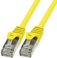 BIGtec LAN Kabel 1,5m Netzwerkkabel Ethernet Internet Patchkabel CAT.5 gelb Gigabit