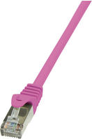 BIGtec Lan Kabel 0,15m Netzwerkkabel Ethernet Internet Patchkabel CAT.6 magenta