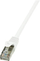 BIGtec Lan Kabel 0,25m Netzwerkkabel Ethernet Internet Patchkabel CAT.6 wei&szlig; Gigabit