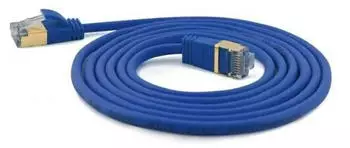 Wantec Patchkabel CAT 6a S/STP 0,5m blau
