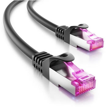 deleyCON CAT 7 S/FTP Patchkabel 50m schwarz