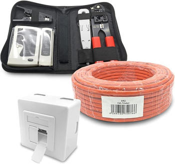 Arli CAT 7 S/FTP Verlegekabel 25m orange 11566