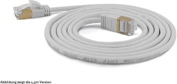 Wantec Extra d&uuml;nnesCat.7 Rohkabel SSTP Patchkabel - 0,25 m -Cat.7 Rohkabel - S/FTP (S-STP) - RJ-45 - RJ-45 - Grau (7185)