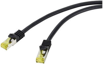 Renkforce CAT 6A S/FTP Patchkabel 0,5m schwarz