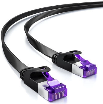 deleyCON CAT 7 U/FTP Slim-Patchkabel 15m schwarz