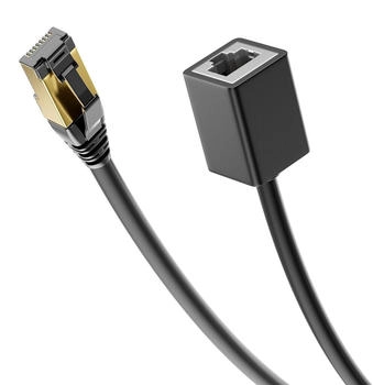 deleyCON CAT 8.1 S/FTP Patchkabel 0,5m schwarz