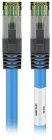 goobay 45659, goobay CAT 6A Patchkabel mit CAT 8.1 Rohkabel, S/FTP, LSZH, blau -