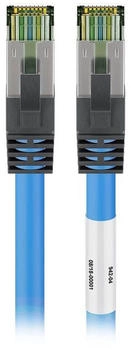 Goobay CAT 8.1 S/FTP Patchkabel 1m blau