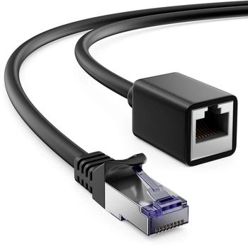 deleyCON CAT 7 S/FTP Patchkabel 0,5m schwarz